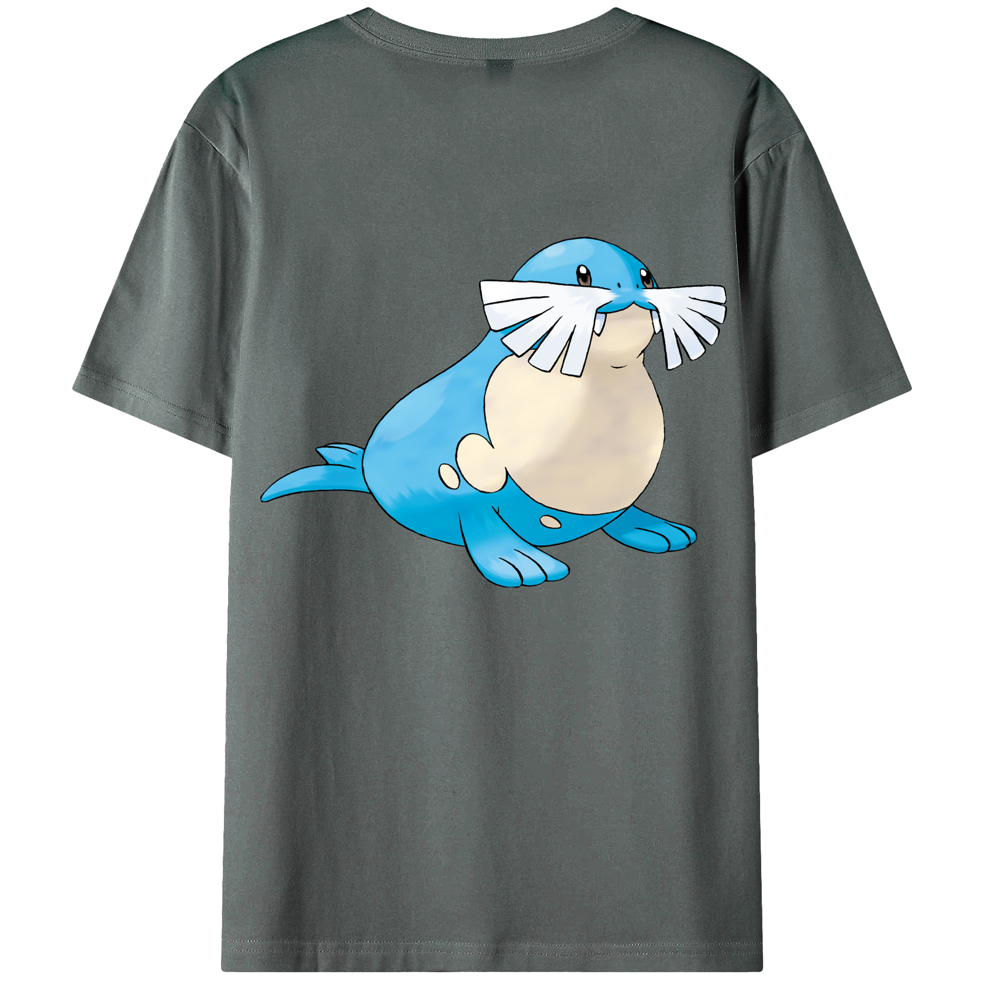 （画像用） ポケットモンスター Pokémon 綿100％ メンズ半袖Tシャツ（バックプリント） 通気性